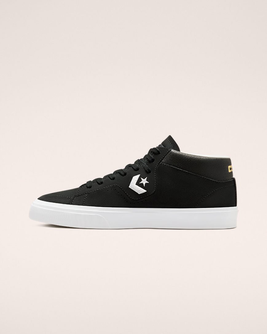 Pánské Skate Boty Converse CONS Louie Lopez Pro Mid Černé Bílé | CZ OAIP19